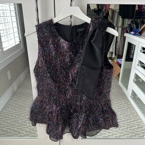 Halogen x Atlantic Pacific Rainbow Tinsel Top